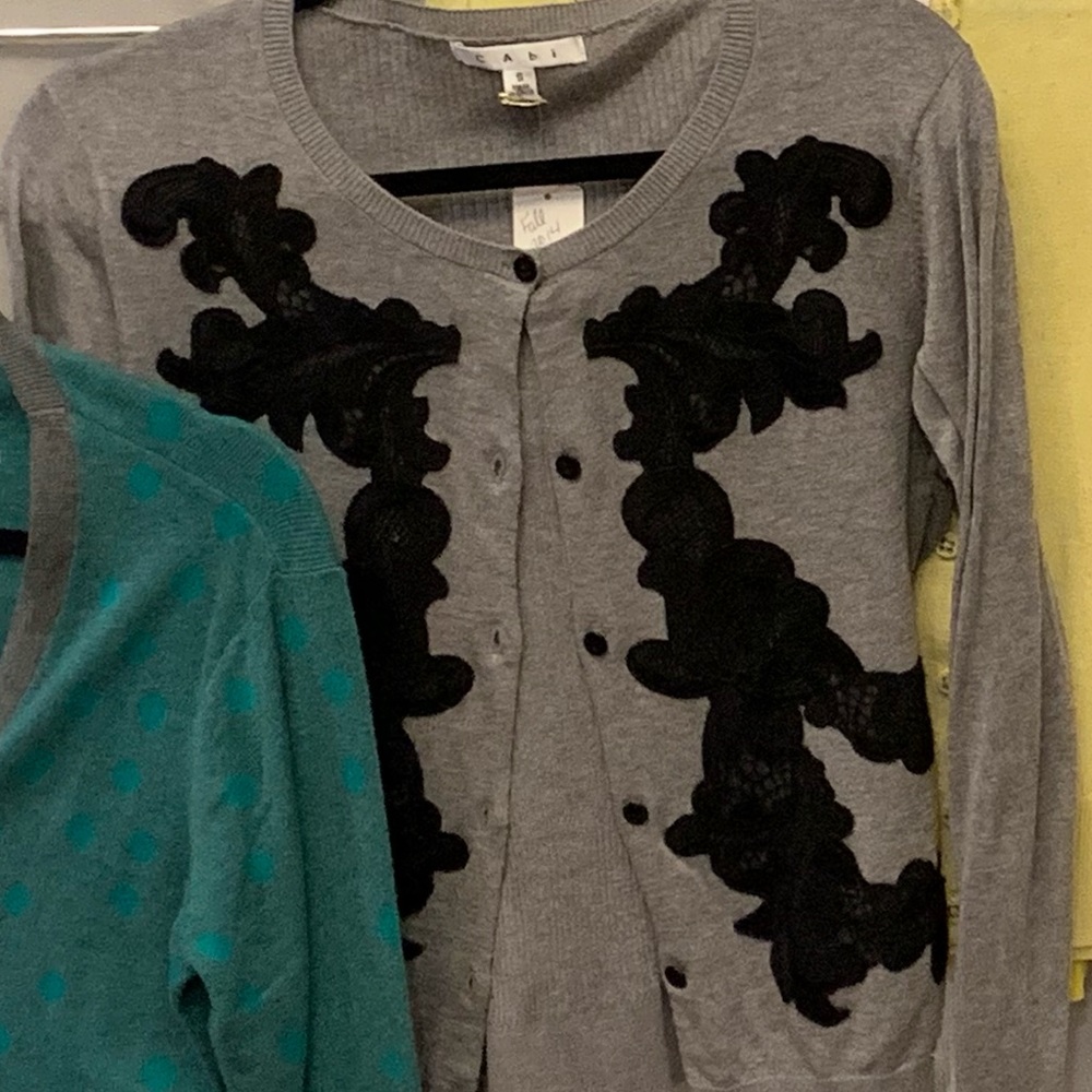 Cabi appliqué sweater
